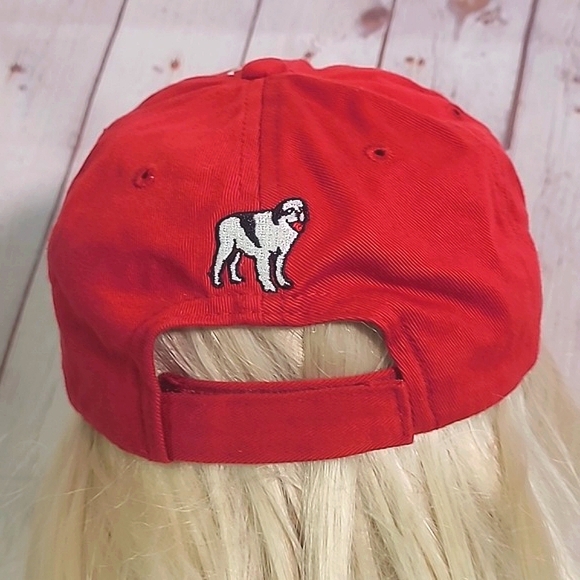 Vintage 90s Y2K Big Dogs Spider-Man Web Red Embroidered Adjustable Hat Cap - Picture 11 of 16